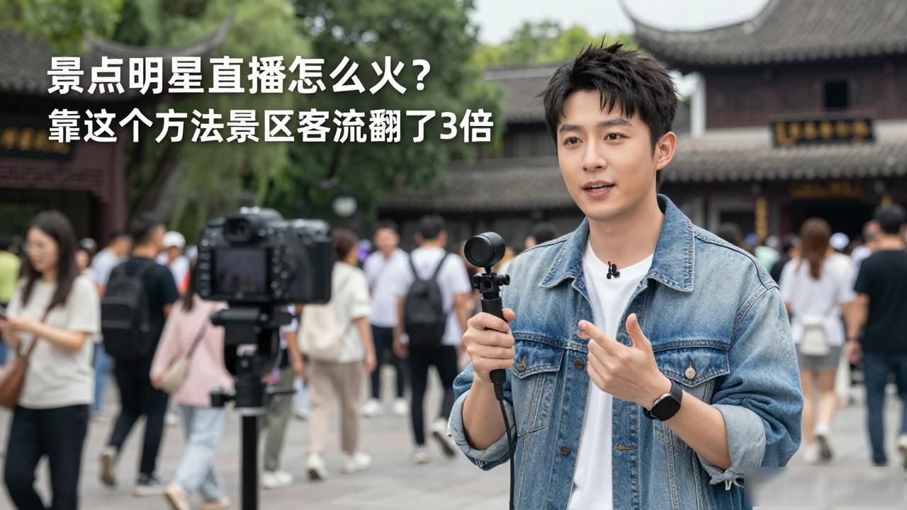 景点明星直播怎么火？靠这个方法景区客流翻了3倍