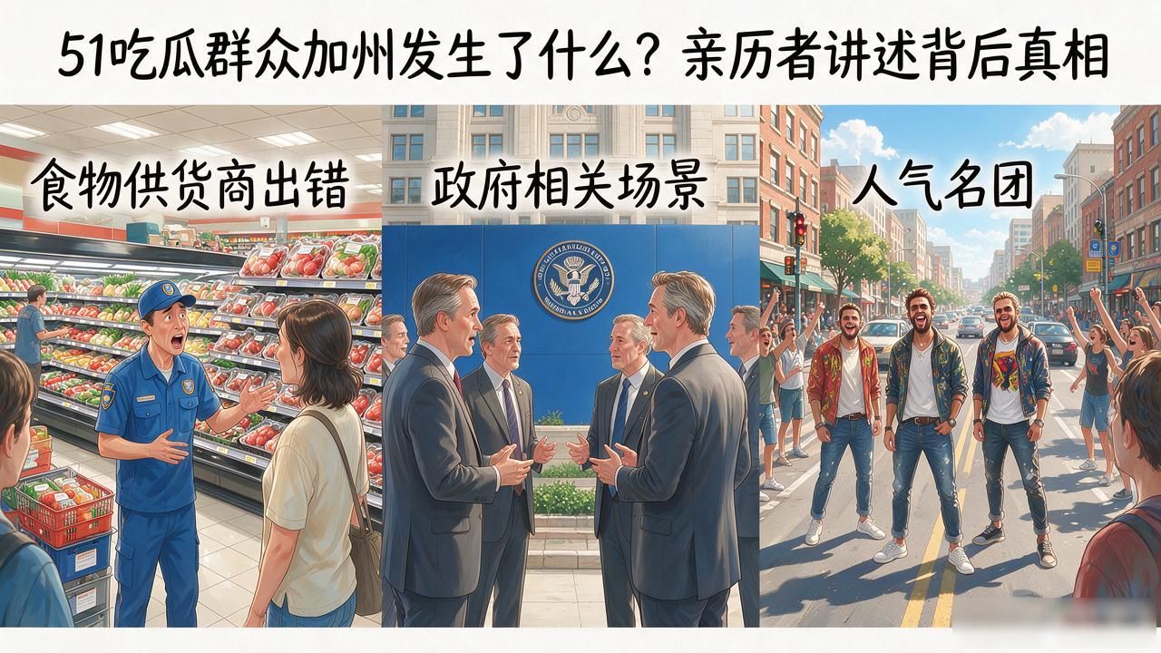 51吃瓜群众加州发生了什么？亲历者讲述背后真相